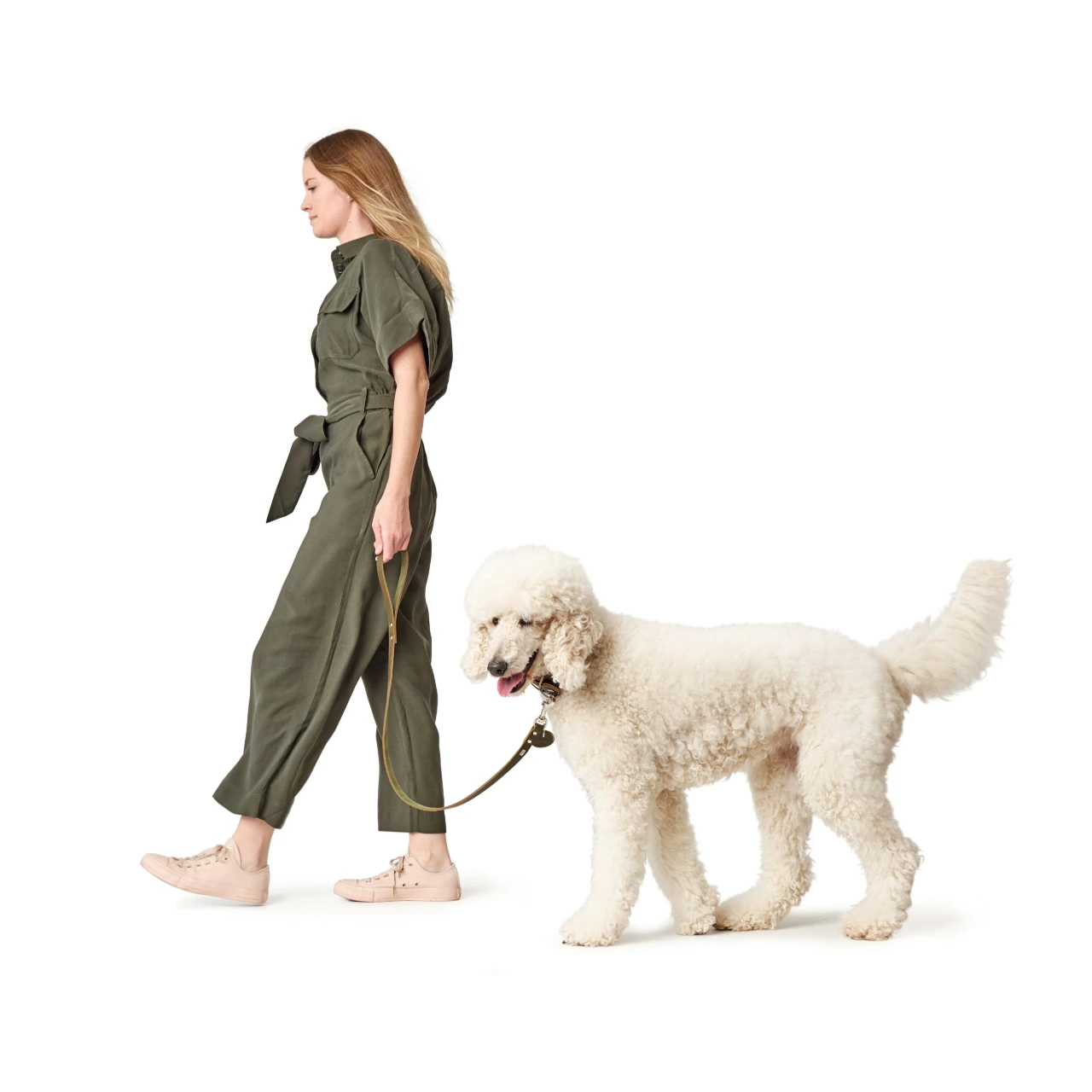 Hunter Aalborg Sport Oliven 42 hundehalsbånd - 32-38 cm